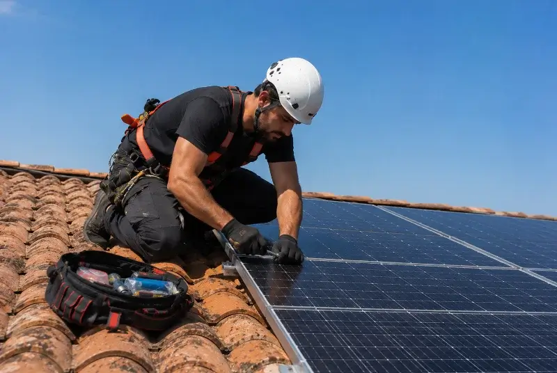 Maintenance et monitoring de panneaux solaires à Cerizay
